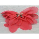 Elastic for hair, flower-shaped, with plastic knot, dark pink color